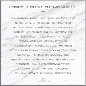 REPUBLIC OF VIETNAM VETERANS MEMORIAL :: PANEL 13