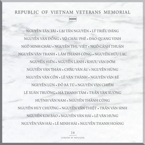 REPUBLIC OF VIETNAM VETERANS MEMORIAL :: PANEL 14