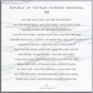 REPUBLIC OF VIETNAM VETERANS MEMORIAL :: PANEL 15