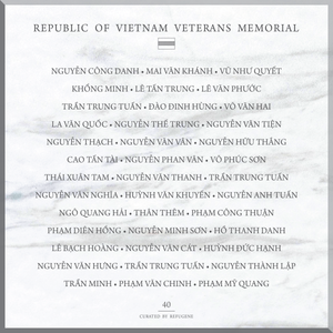 REPUBLIC OF VIETNAM VETERANS MEMORIAL :: PANEL 40